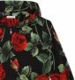 Dolce & Gabbana Kids Hoodie met roosprint Zwart - Thumbnail 3