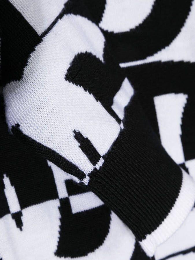 Dolce & Gabbana Kids Intarsia trui Zwart