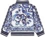 Dolce & Gabbana Kids Sweater met Majolica-print en rits Wit - Thumbnail 2