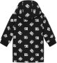 Dolce & Gabbana Kids Donsjas met capuchon en DG-logo Zwart - Thumbnail 2
