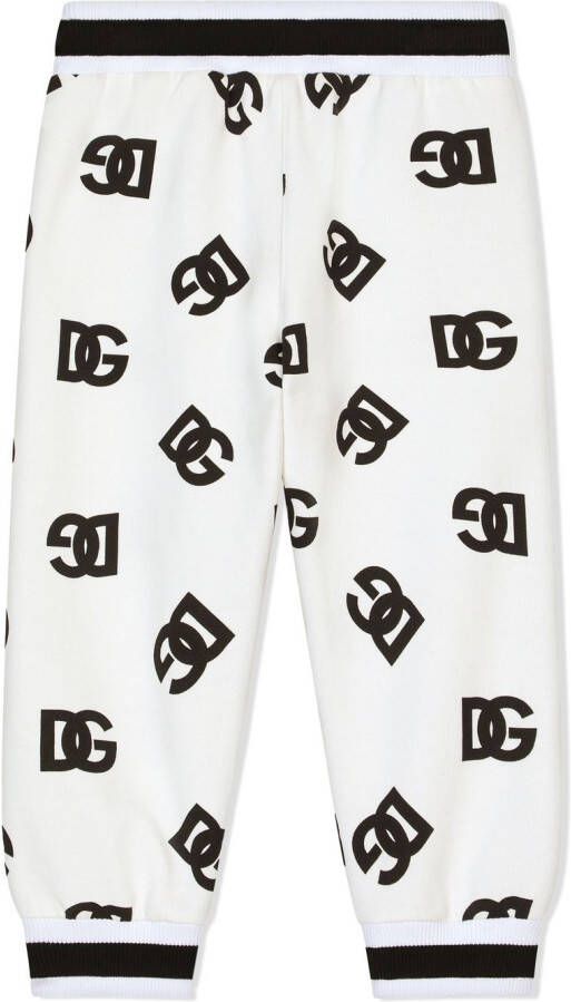 Dolce & Gabbana Kids Trainingsbroek met DG-logo Wit
