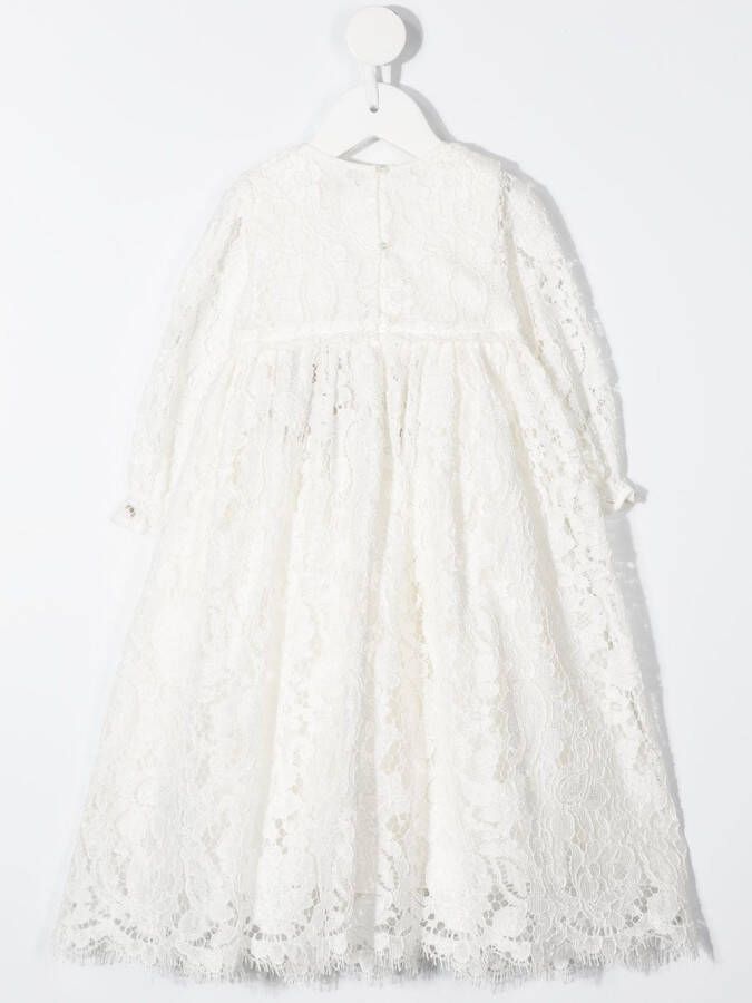 Dolce & Gabbana Kids Jurk met A-lijn Wit
