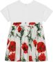 Dolce & Gabbana Kids Jurk met bloe print Wit - Thumbnail 2