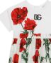 Dolce & Gabbana Kids Jurk met bloe print Wit - Thumbnail 3