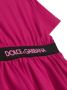 Dolce & Gabbana Kids Jurk met logoband Roze - Thumbnail 3