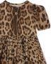 Dolce & Gabbana Kids Chiffon midi-jurk met luipaardprint Bruin - Thumbnail 3