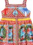 Dolce & Gabbana Kids Jurk met print kinderen katoen 10 Rood - Thumbnail 2