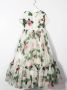 Dolce & Gabbana Kids Jurk met tropische roosprint Wit - Thumbnail 2