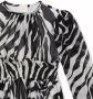 Dolce & Gabbana Kids Jurk met zebraprint Zwart - Thumbnail 3