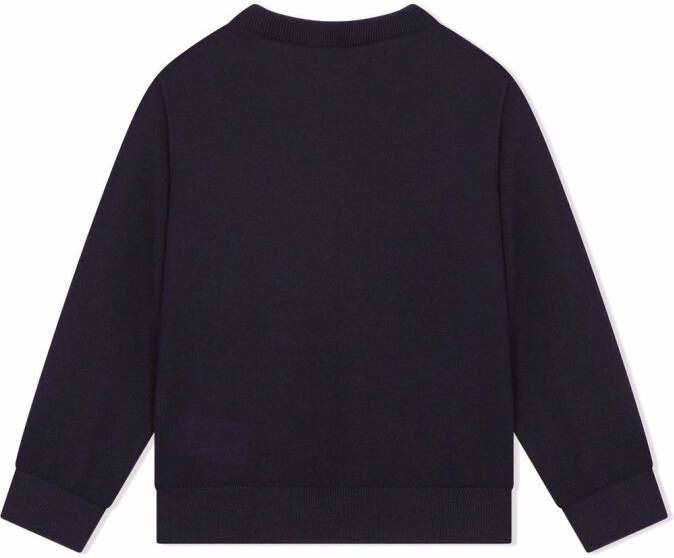 Dolce & Gabbana Kids Kasjmier trui met logo Blauw