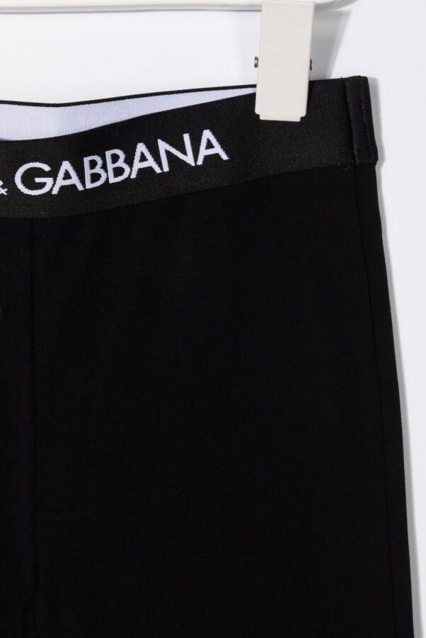 Dolce & Gabbana Kids Katoenen legging Zwart