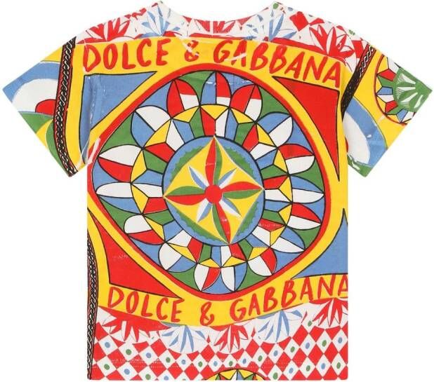 Dolce & Gabbana Kids Katoenen T-shirt Rood