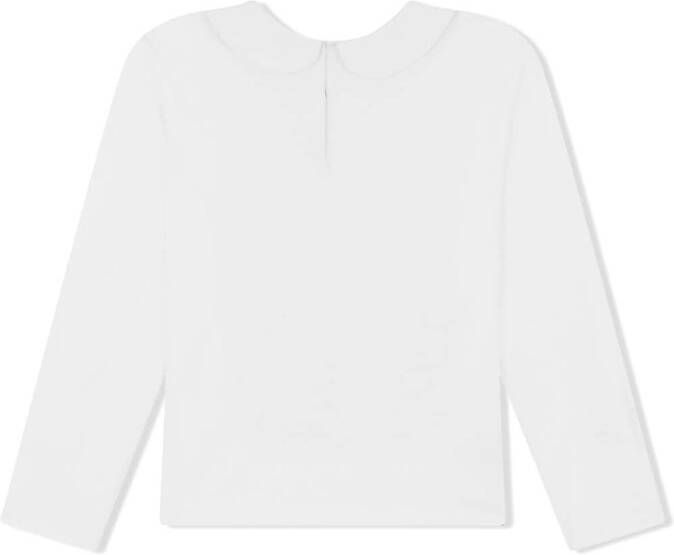 Dolce & Gabbana Kids T-shirt met geborduurd logo Wit