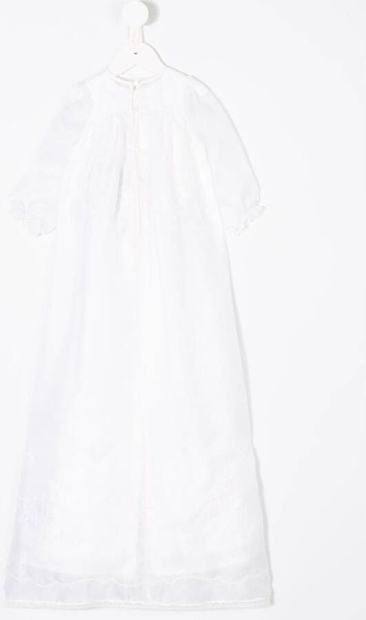 Dolce & Gabbana Kids lace detail ceremony dress Wit