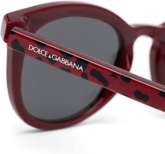 Dolce & Gabbana Kids Zonnebril met cat-eye montuur Rood
