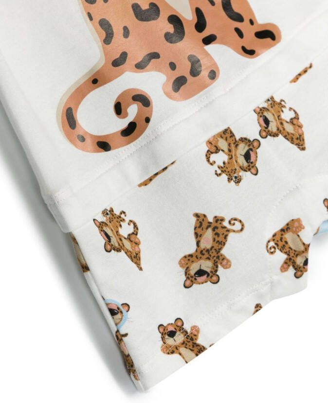 Dolce & Gabbana Kids Babypakje met luipaardprint Wit