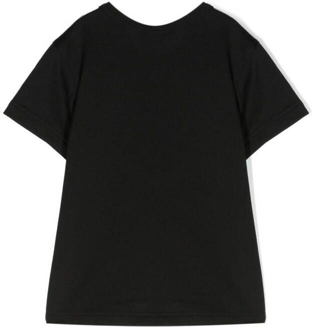 Dolce & Gabbana Kids T-shirt met logoplakkaat Zwart