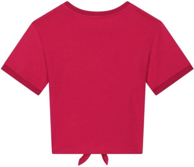 Dolce & Gabbana Kids T-shirt met logoplakkaat Rood