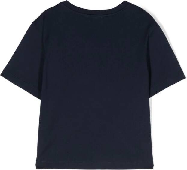 Dolce & Gabbana Kids T-shirt met logoprint Blauw