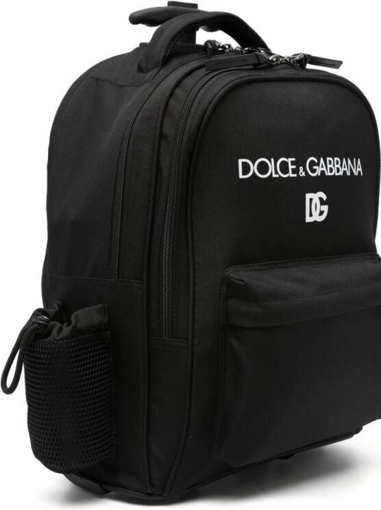 Dolce & Gabbana Kids Koffer met logoprint Zwart