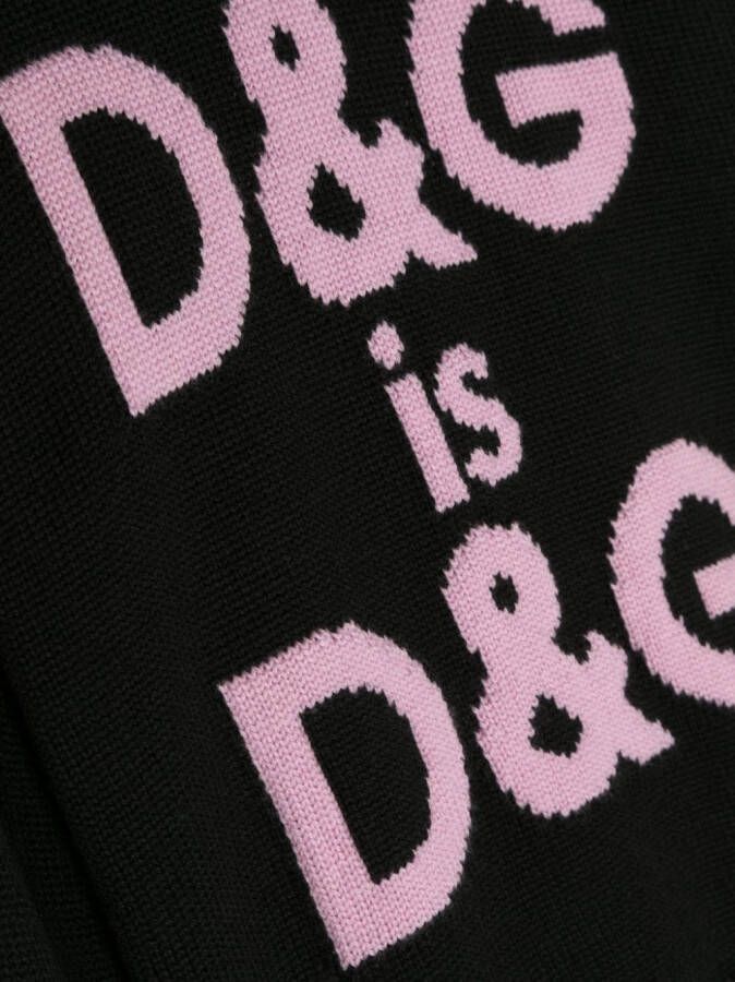 Dolce & Gabbana Kids Trui van scheerwol Zwart