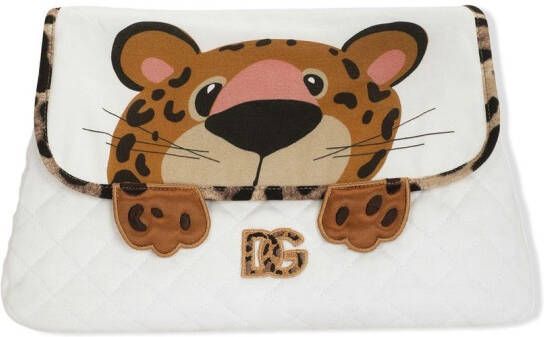 Dolce & Gabbana Kids Geschenkset met luipaardprint Wit