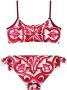 Dolce & Gabbana Kids Bikini met Majolica-print Rood - Thumbnail 2
