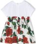 Dolce & Gabbana Kids Mini-jurk met uitlopende pijpen Wit - Thumbnail 2