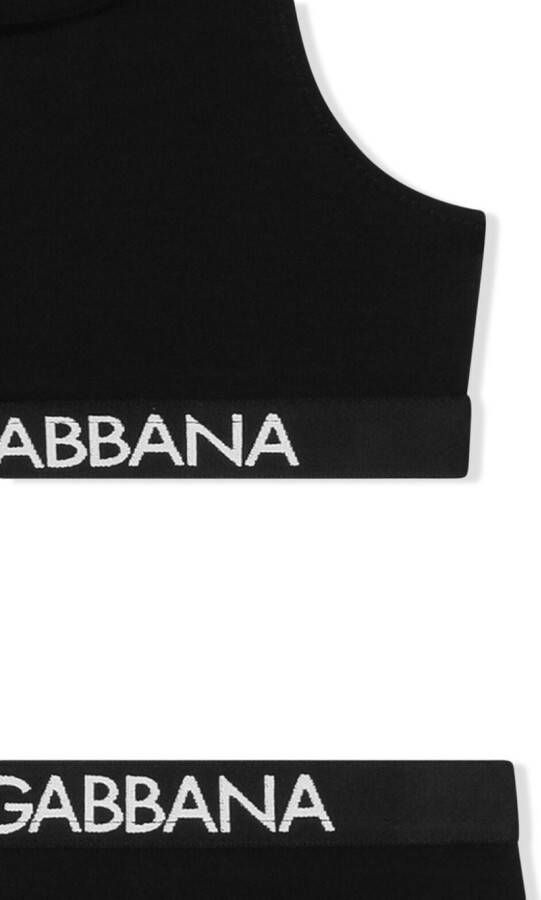 Dolce & Gabbana Kids Ondergoed met logoband Zwart