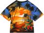 Dolce & Gabbana Kids T-shirt met palmboomprint Oranje - Thumbnail 2