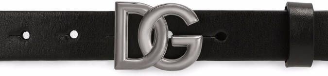 Dolce & Gabbana Kids Riem met logogesp Zwart