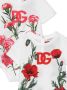 Dolce & Gabbana Kids Romper met bloe print Wit - Thumbnail 4