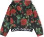 Dolce & Gabbana Kids Regenjas met roosprint Zwart - Thumbnail 2