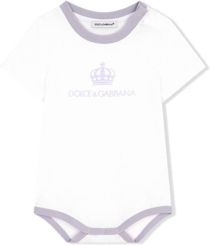 Dolce & Gabbana Kids Set van twee rompers Wit