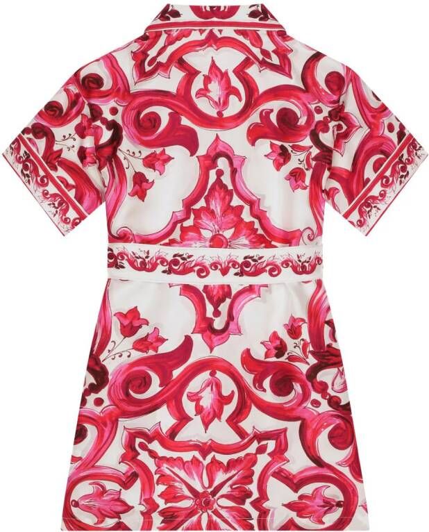 Dolce & Gabbana Kids Shirt met ceintuur Wit