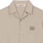 Dolce & Gabbana Kids Shirt met geborduurd DG-logo Beige - Thumbnail 3