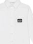 Dolce & Gabbana Kids Popeline shirt met logolabel Wit - Thumbnail 3