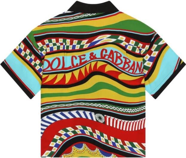 Dolce & Gabbana Kids Shirt met print Geel