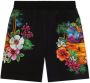 Dolce & Gabbana Kids Shorts met bloe print Zwart - Thumbnail 2