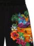 Dolce & Gabbana Kids Shorts met bloe print Zwart - Thumbnail 3
