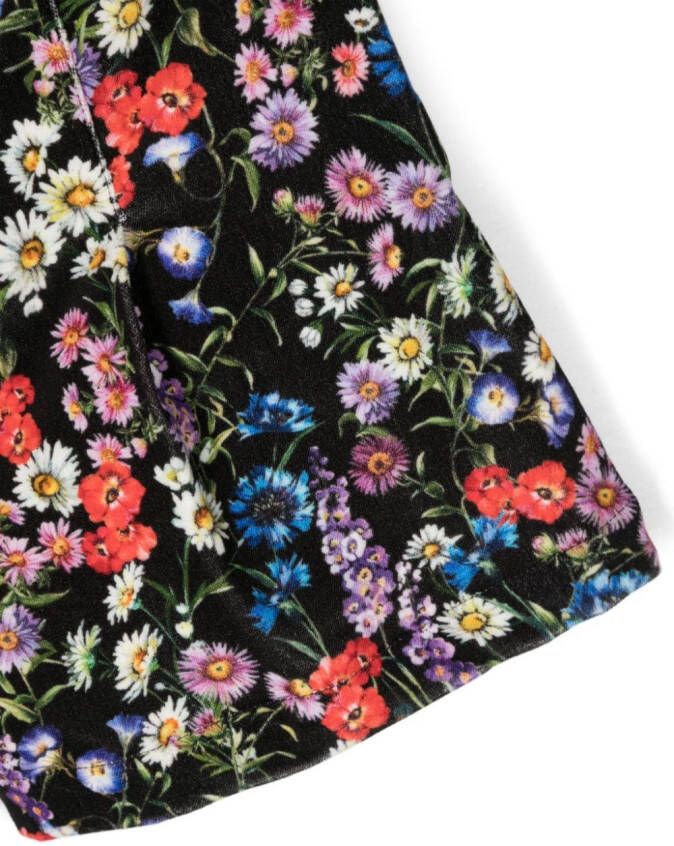 Dolce & Gabbana Kids Shorts met bloemenprint Zwart