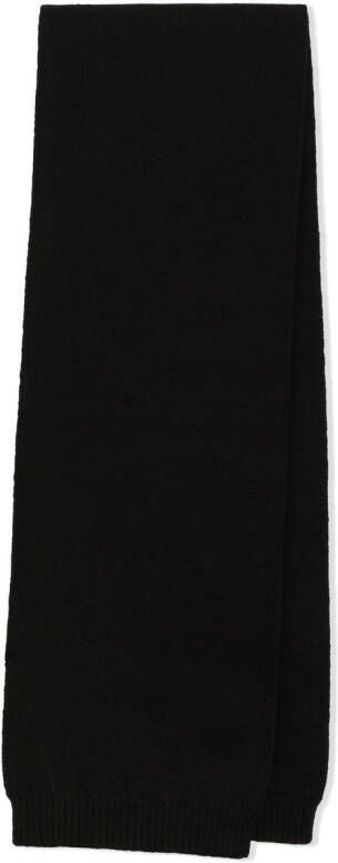 Dolce & Gabbana Kids Sjaal met logopatch Zwart