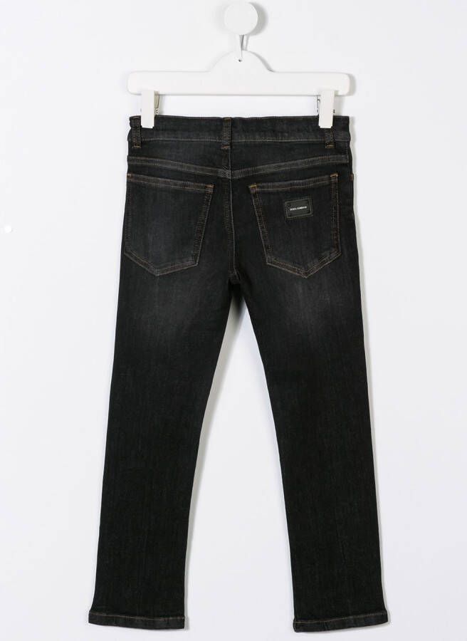 Dolce & Gabbana Kids Slim-Fit Jeans Blauw