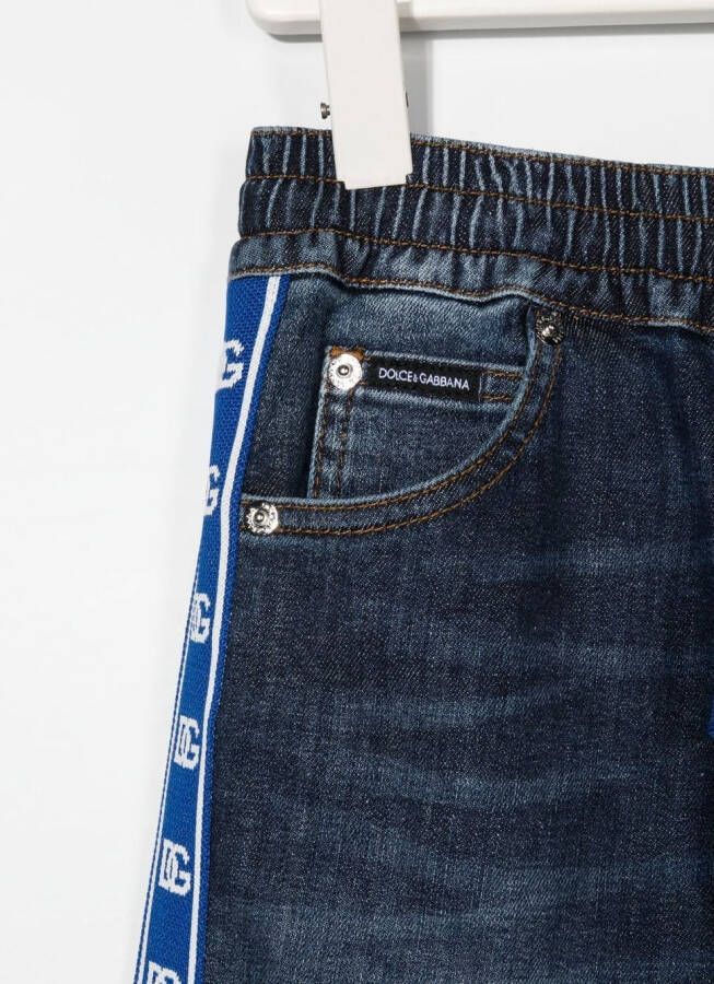 Dolce & Gabbana Kids Straight jeans Blauw