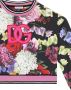 Dolce & Gabbana Kids Sweater met bloe print Zwart - Thumbnail 3