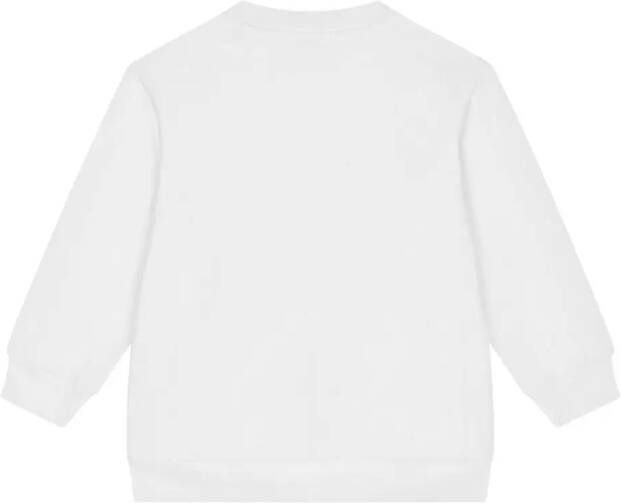Dolce & Gabbana Kids Sweater met geborduurd logo Wit