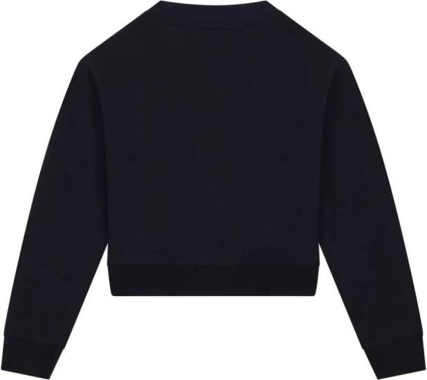 Dolce & Gabbana Kids Sweater met geborduurd logo Zwart