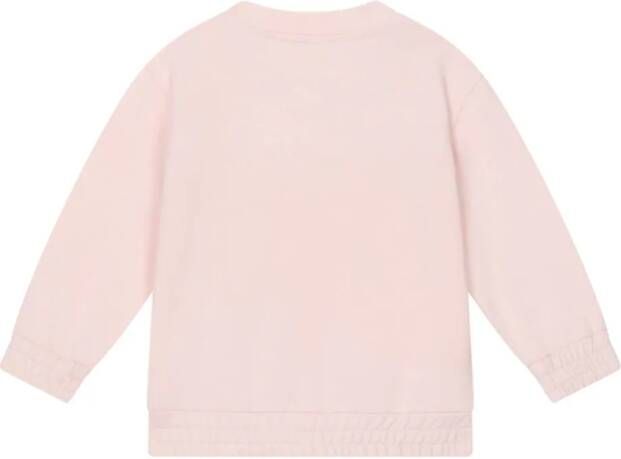 Dolce & Gabbana Kids Sweater met logo-reliëf Roze