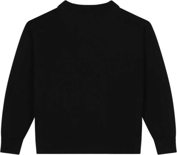Dolce & Gabbana Kids Sweater met logoplakkaat Zwart