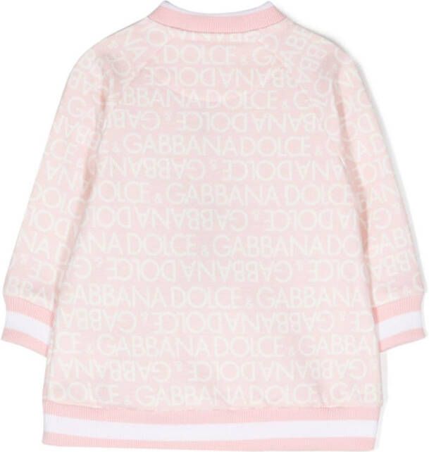 Dolce & Gabbana Kids Sweater met logoprint Roze